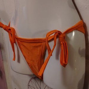 Garym (S) Orange Triangle String Bikini Set